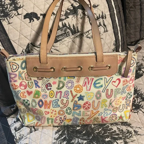 Dooney & Burke Vintage satchel monogram - Picture 2 of 5